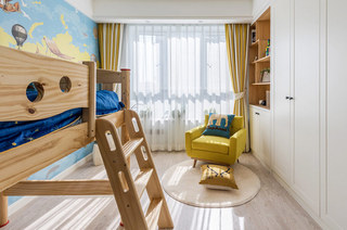 140平北欧风格三居儿童房装修