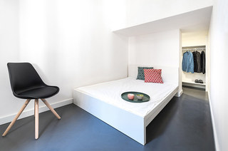 110平单身公寓改造卧室效果图