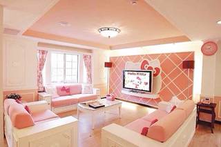 粉色沙发设计平面图