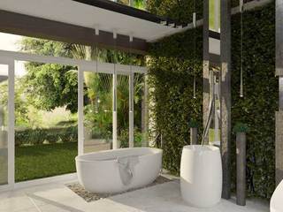 绿植精美浴室装饰欣赏图