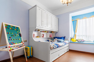 80平美式风格二居儿童房装修