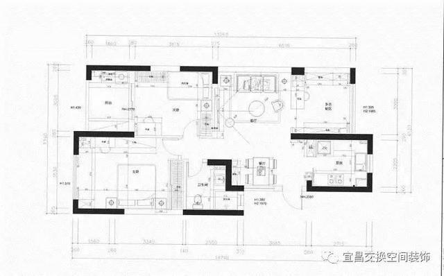 宜昌交换空间装饰 95m²现代简约风，打开家门迎接春意盎然~