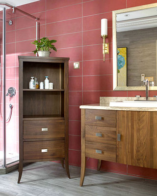 新古典风格复式楼浴室柜图片