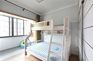 55平小两室装修儿童房高低床
