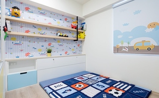 70平两居室北欧风格装修效果图儿童房设计图