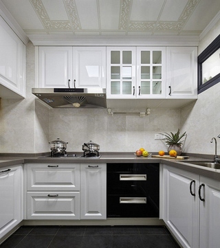 120平混搭风格两居室装修厨房效果图