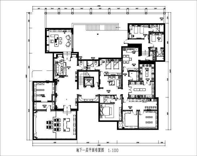 地下一层平面布置图