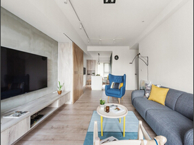 100平北欧风格装修效果图 恬静的家庭空间