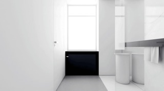 黑白小户型装修浴室参考图