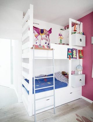 儿童房设计上下床图片