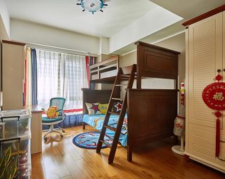 儿童房设计上下床设计实景图