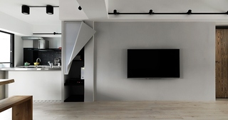 舒适三居室装修电视背景墙图片