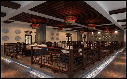 工装中式餐厅