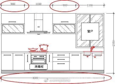 精确的厨房灶台距离设计