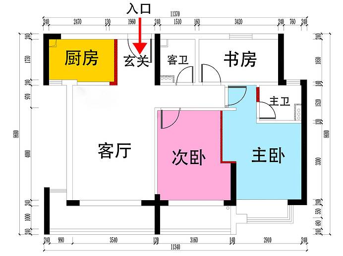 80平三室兩廳兩衛這家人怎麼做到的