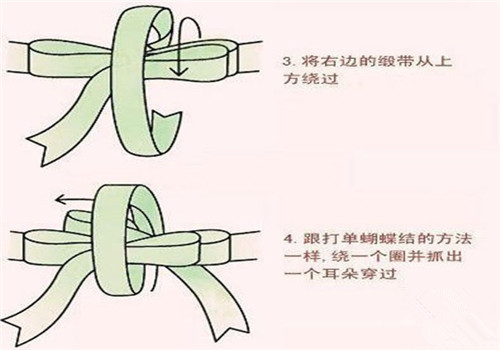 蝴蝶结打法图解