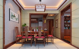 中式别墅餐厅装修效果图