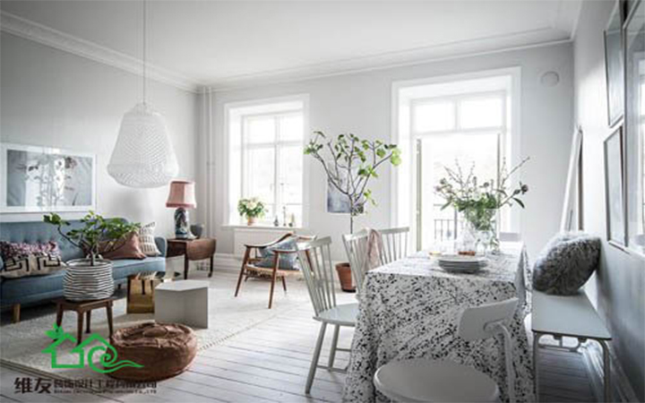 清新北欧风——哥德堡式小居室装修