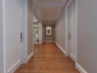 现代美式风格三居走廊装修效果图