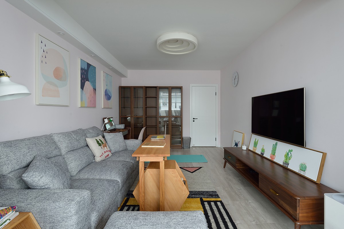 北欧风格两居室客厅装修效果图