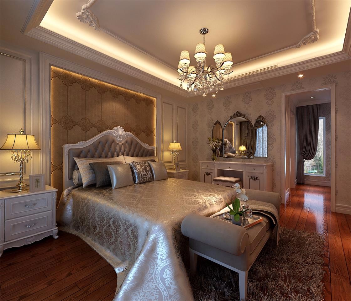 奢华古典欧式风格卧室装修效果图