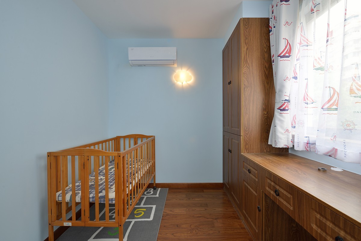 88㎡现代简约二居婴儿房装修效果图