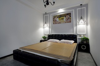 复式现代简美风格卧室装修效果图