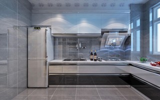 现代简约二居室厨房装修效果图