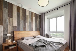 现代北欧混搭风格卧室装修效果图