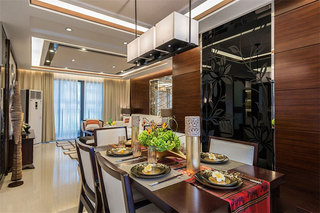新中式风格房屋装修餐桌欣赏图