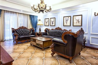 古典美式风格客厅装修效果图
