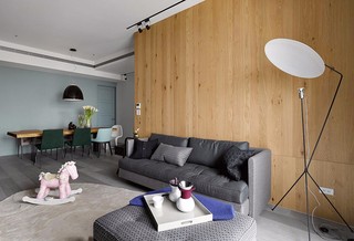 90㎡现代风二居沙发背景墙装修效果图
