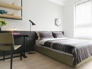 120平现代北欧风卧室装修布置图