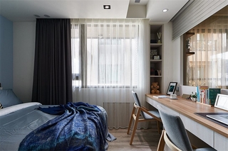 现代北欧风格二居卧室装修效果图
