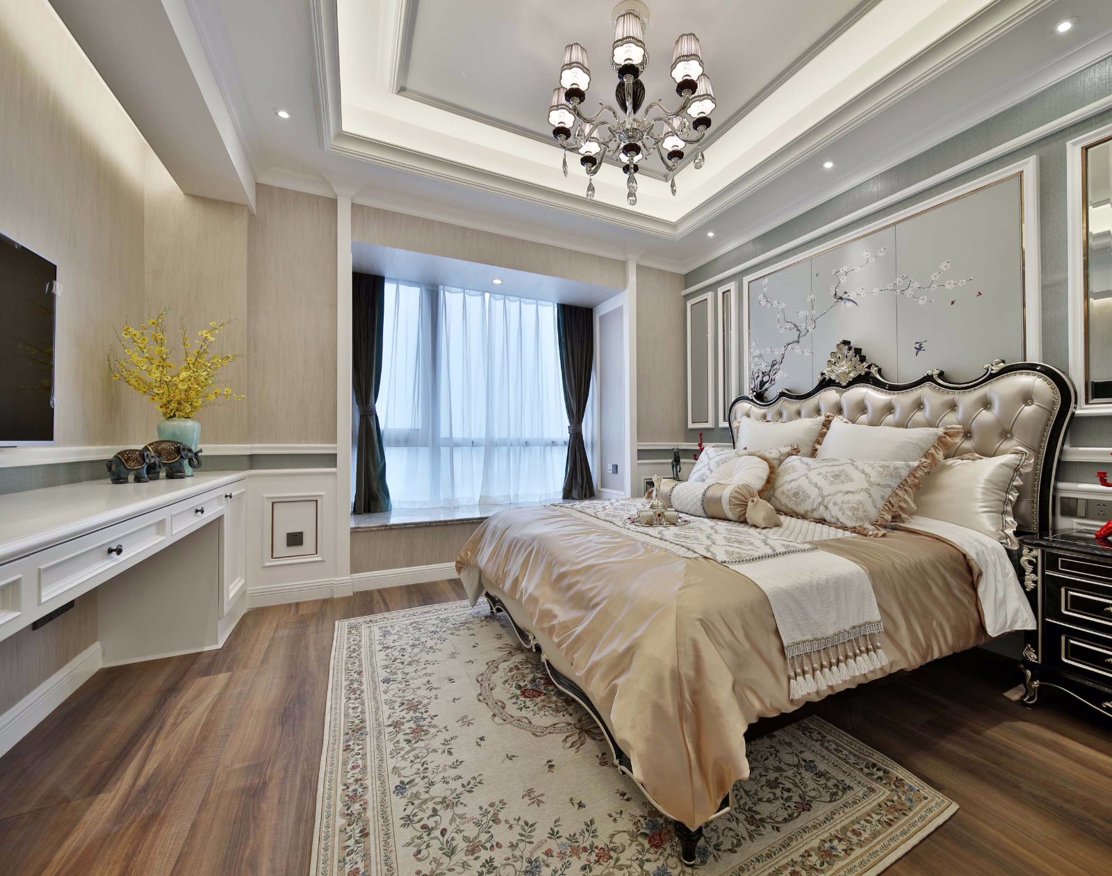 新古典风格大户型卧室装修效果图