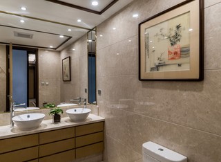 新中式风三居室卫生间装修效果图