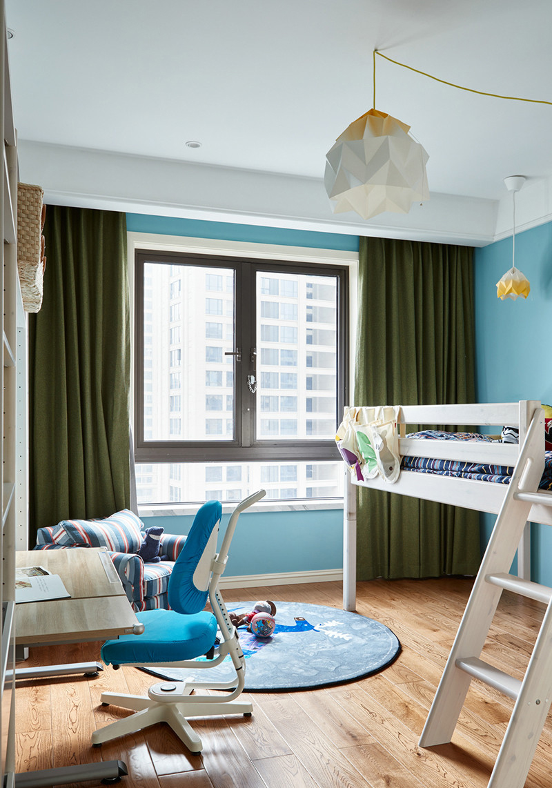 美式风格两居室儿童房装修设计图