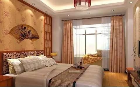 中式卧室背景墙，给你一个古色古香的梦！