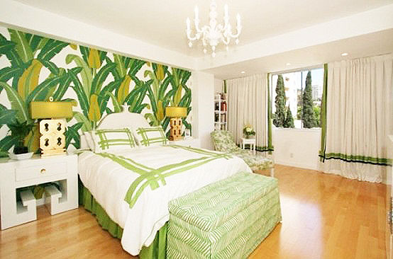 绿色系列卧室壁纸，春意盎然有活力！