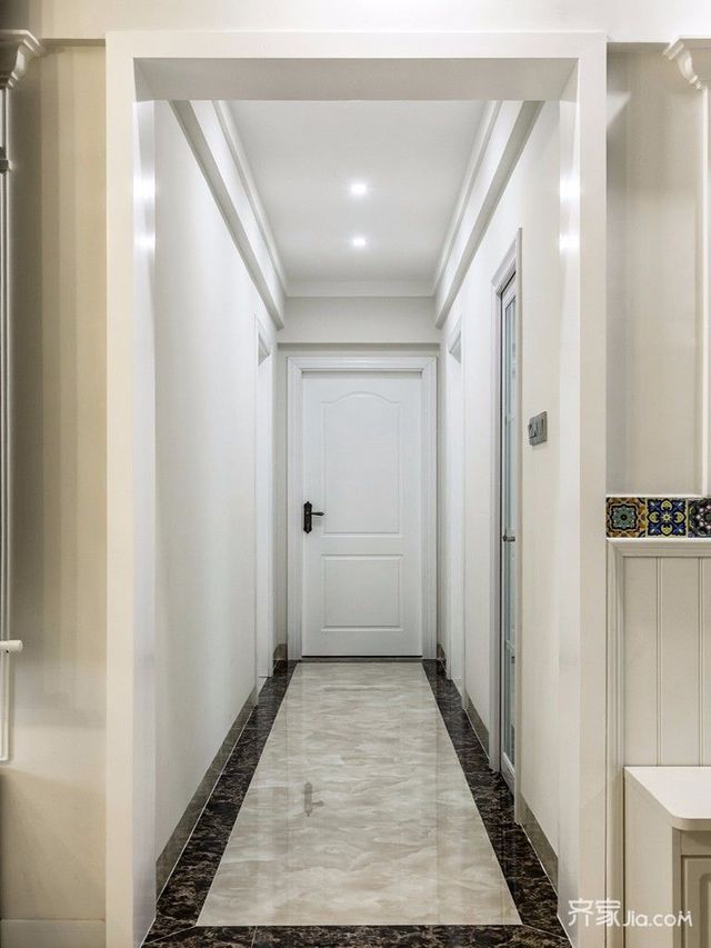 装修客厅过道 北欧三居室装修门厅过道 北欧混搭风三居过道装修效果图