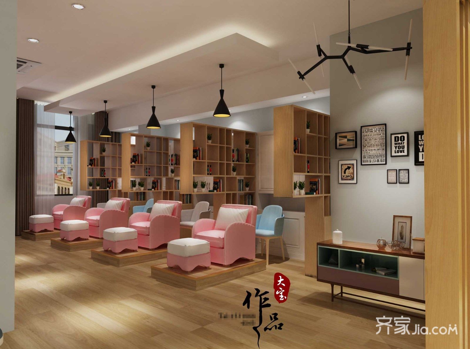 美甲店,15-30万,60-90平米,卧室