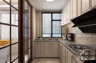 125平现代简约风格三居厨房设计图