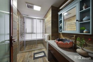 90平新中式三居室卫生间装修效果图