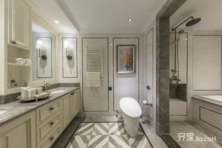 美式风格两居室卫生间装修设计效果图