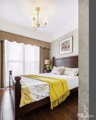 180平美式风格三居卧室装修搭配图
