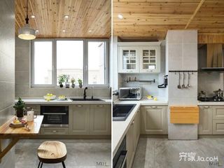 100㎡北欧混搭二居厨房装修设计图