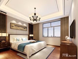 140平米新中式风格卧室装修效果图