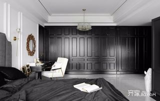 现代轻奢黑白经典风卧室装修效果图