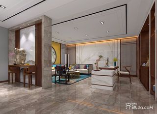 新中式风大户型客厅装修效果图