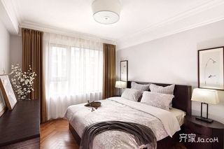 125平简约中式三居卧室装修设计图